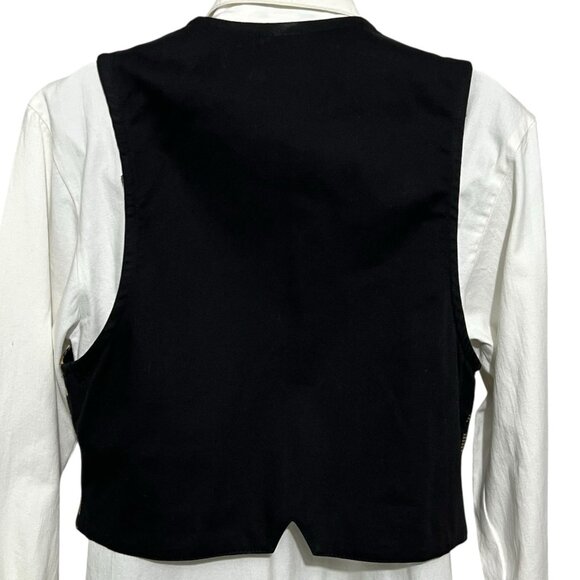 Roughrider Circle T Western Shirt Top Size S Line Dancing Vest M Vtg Made USA - Picture 5 of 14